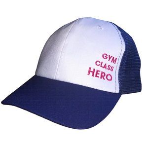 GYM CLASS HERO Navy Blue Mesh Trucker Baseball Hat JAM Adjustable Snapback Cap